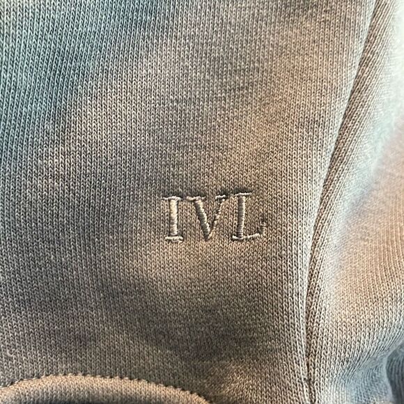 IVL Collective Oversized Hoodie Sweatshirt Soft Charcoal Gray Fleece S - Picture 9 of 9